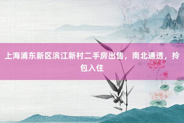 上海浦东新区滨江新村二手房出售，南北通透，拎包入住