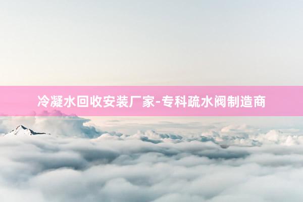 冷凝水回收安装厂家-专科疏水阀制造商